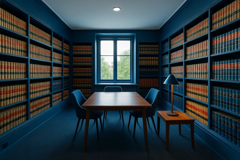 Garrett Law Office welcoming library